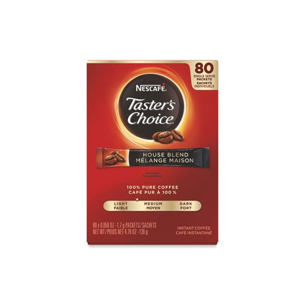 Nestle Nescafe, Taster's Choice Stick Pack, House Blend, 80PK 15782 - main